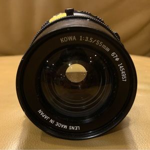 KOWA 1:3.5/55mm 67   1454957  LENS MADE IN JAPAN. Vintage lens.